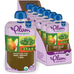 Plum Organics Stage 2 Organic Baby Food - Pear, Spinach, And Pea - 4 Oz Pouch (Pack Of 6) - Organic Fruit And Vegetable Baby Food Pouch Plum Organics Stage 2 Organic Baby Food - Pear, Spinach, And Pea - 4 Oz Pouch (Pack Of 6) - Organic Fruit And Vegetable Baby Food Pouch