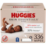 Huggies Skin Essentials Baby Wipes, Hypoallergenic, 99% Water, 6 Flip Top Packs (336 Wipes Total) Huggies Skin Essentials Baby Wipes, Hypoallergenic, 99% Water, 6 Flip Top Packs (336 Wipes Total)