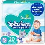 Pampers Splashers Swim Diapers - Size S, 20 Count, Gap-Free Disposable Baby Swim Pants Pampers Splashers Swim Diapers - Size S, 20 Count, Gap-Free Disposable Baby Swim Pants