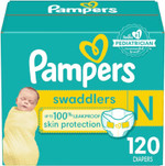 Pampers Swaddlers Diapers Newborn - Size 0, 120 Count, Ultra Soft Disposable Baby Diapers Pampers Swaddlers Diapers Newborn - Size 0, 120 Count, Ultra Soft Disposable Baby Diapers