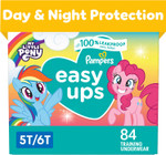 Pampers Easy Ups Girls & Boys Potty Training Pants - Size 5T-6T, One Month Supply (84 Count), Training Underwear (Packaging May Vary) Pampers Easy Ups Girls & Boys Potty Training Pants - Size 5T-6T, One Month Supply (84 Count), Training Underwear (Packaging May Vary)