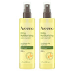 Aveeno Daily Moisturizing Body Oil Mist With Oat & Jojoba Oil For Dry Sensitive Skin, Nourishing Body Spray For Smoother Skin, Paraben-, Silicone- & Alcohol-Free, Twin Pack, 2 X 6.7 Fl. Oz
