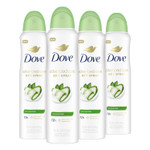 Dove Advanced Care Antiperspirant Deodorant Dry Spray Cool Essentials 4 Count Antiperspirant Deodorant For Helping Your Skin Barrier Repair After Shaving With Pro Ceramide Technology 3.8 Oz