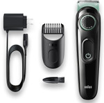 Braun Beard Trimmer 3, Bt3221, Beard Trimmer For Men, Hair Clipper, Lifetime Sharp Blades, 20 Length Settings, Black/Vibrant Green Braun Beard Trimmer 3, Bt3221, Beard Trimmer For Men, Hair Clipper, Lifetime Sharp Blades, 20 Length Settings, Black/Vibrant Green