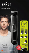 Braun Hair Clippers For Men Mgk3220, 6-In-1 Beard Trimmer, Ear And Nose Trimmer, Mens Grooming Kit, Cordless & Rechargeable Braun Hair Clippers For Men Mgk3220, 6-In-1 Beard Trimmer, Ear And Nose Trimmer, Mens Grooming Kit, Cordless & Rechargeable