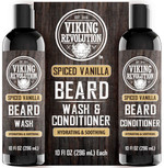 Viking Revolution Beard Wash And Beard Conditioner For Men With Argan Oil And Jojoba Oil - Beard Softener And Strengthener Beard Care Beard Shampoo And Conditioner With Beard Oil (10Oz,Spiced Vanilla) Viking Revolution Beard Wash And Beard Conditioner For Men With Argan Oil And Jojoba Oil - Beard Softener And Strengthener Beard Care Beard Shampoo And Conditioner With Beard Oil (10Oz,Spiced Vanilla)