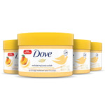 Dove Scrub For Silky Smooth Skin Brown Sugar & Coconut Butter Body Scrub Exfoliates & Restores Skin'S Natural Nutrients, 10.5 Oz, 4 Count