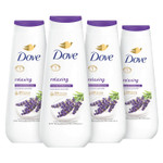 Dove Body Wash 4 Count Relaxing Lavender Oil & Chamomile For Renewed, Healthy-Looking Skin Gentle Skin Cleanser With 24Hr Renewing Micromoisture 20 Oz Dove Body Wash 4 Count Relaxing Lavender Oil & Chamomile For Renewed, Healthy-Looking Skin Gentle Skin Cleanser With 24Hr Renewing Micromoisture 20 Oz
