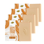 Dove Plant Milk Cleansing Bar Soap Coconut Milk & Sugar Lychee Smooth Revitalizer 4 Count For Moisturized Skin Gentle Cleanser, No Sulfate Cleansers Or Parabens, 98% Biodegradable Formula 5 Oz Dove Plant Milk Cleansing Bar Soap Coconut Milk & Sugar Lychee Smooth Revitalizer 4 Count For Moisturized Skin Gentle Cleanser, No Sulfate Cleansers Or Parabens, 98% Biodegradable Formula 5 Oz