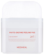 Mediheal Phyto Enzyme Peeling Pad - Vegan Face Resurfacing Pore Tightening Gauze Pads With Lha & Papaya Enzym To Control Sebum - Exfoliating Pads For Dead Skin Cells, 90 Pads