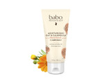 Babo Botanicals Moisturizing Oat & Calendula Conditioner - Silicone-Free - For Dry Or Sensitive Skin - For All Ages - Vegan - Lightly Scented