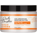 Carol'S Daughter Coco Creme Coil Enhancing Moisture Butter, With Coconut Oil And Mango Butter, For Very Dry Curly Hair, Paraben And Silicone Free, 12 Oz
