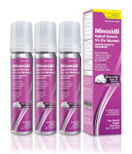 Minoxidil Topical Aerosol Foam, 5%, Hair Regrowth Treatment For Women, 2.11 Oz Reactivates Hair Follicles To Stimulate Hair Regrowth - 6 Months Supply Minoxidil Topical Aerosol Foam, 5%, Hair Regrowth Treatment For Women, 2.11 Oz Reactivates Hair Follicles To Stimulate Hair Regrowth - 6 Months Supply