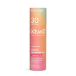 Attitude Oceanly Tinted Lip Balm With Spf 30, Ewg Verified, Plastic-Free, Broad Spectrum Uva/Uvb Protection With Zinc Oxide, Vegan, Unscented, Terracotta, 0.3 Ounce