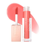 Maybelline New York Lifter Gloss Hydrating Lip Gloss With Hyaluronic Acid, Peach Ring, Sheer Peach, 1 Count Maybelline New York Lifter Gloss Hydrating Lip Gloss With Hyaluronic Acid, Peach Ring, Sheer Peach, 1 Count