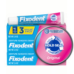 Fixodent Complete Original Denture Adhesive Cream, 2.4 Oz, 3 Pack (Packaging May Vary) Fixodent Complete Original Denture Adhesive Cream, 2.4 Oz, 3 Pack (Packaging May Vary)