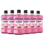 Listerine Smart Rinse Anticavity Fluoride Mouthwash, Pink Lemonade, 16.9 Fl. Oz (Pack Of 6)