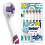 Gurunanda Butter On Gums Toothbrush With 8000+ Softex Bristles, Ultra Soft Bristles For Sensitive & Receding Gums, Perfect For Whiter Teeth, 6 Count Gurunanda Butter On Gums Toothbrush With 8000+ Softex Bristles, Ultra Soft Bristles For Sensitive & Receding Gums, Perfect For Whiter Teeth, 6 Count