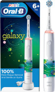 Oral-B Kids Electric Toothbrush With Coaching Pressure Sensor And Timer, Rechargeable Toothbrush With Brush Heads, Galaxy Oral-B Kids Electric Toothbrush With Coaching Pressure Sensor And Timer, Rechargeable Toothbrush With Brush Heads, Galaxy