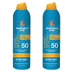 Australian Gold Extreme Sport Continuous Spray Sunscreen Spf 50 (Broad Spectrum/Sweat & Water Resistant/Non-Greasy/Oxybenzone Free/Cruelty Free), Sport - New, Coastal Breeze, 6 Oz (2 Pack) Australian Gold Extreme Sport Continuous Spray Sunscreen Spf 50 (Broad Spectrum/Sweat & Water Resistant/Non-Greasy/Oxybenzone Free/Cruelty Free), Sport - New, Coastal Breeze, 6 Oz (2 Pack)