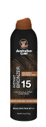 Australian Gold Continuous Spray Sunscreen With Instant Bronzer Spf 15, Immediate Glow & Dries Fast, Broad Spectrum, Water Resistant, Non-Greasy, Oxybenzone Free, Cruelty Free, 6 Ounce