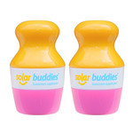 Duo Pink Pack Of Solar Buddies Refillable Roll On Sponge Applicator For Kids, Adults, Families, Travel Size Holds 100Ml Travel Friendly For Sunscreen, Suncream And Lotions Duo Pink Pack Of Solar Buddies Refillable Roll On Sponge Applicator For Kids, Adults, Families, Travel Size Holds 100Ml Travel Friendly For Sunscreen, Suncream And Lotions