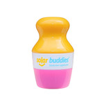 Solar Buddies Sunscreen Applicator - Single Pink - Bpa-Free Refillable Roll On Sponge Sunscreen, Suncream & Lotion Applicator For Kids, Adults & Families - Holds 3.4Fl Oz, Perfect Size For Travel