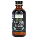 Frontier Co-Op Organic Peppermint Flavor, 2 Ounce Glass Jar, Non-Alcoholic, Great For Baking, Coffee And More
