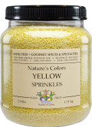 Nature'S Colors, Yellow , Sugar Sprinkles For Baking And Decorating , 2.9 Lb Canister (Pack Of 1) Nature'S Colors, Yellow , Sugar Sprinkles For Baking And Decorating , 2.9 Lb Canister (Pack Of 1)