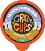 Crazy Cups Decaf Flavored Coffee, Honey Lavender Hot Or Iced Coffee, Recyclable Pods, 22 Count