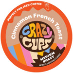 Crazy Cups Flavored Coffee Pods For Single Serve Keurig K Cups Machines, Cinnamon French Toast, Hot Or Iced Coffee, Recyclable Pods, 22 Count (Pack Of 1) Crazy Cups Flavored Coffee Pods For Single Serve Keurig K Cups Machines, Cinnamon French Toast, Hot Or Iced Coffee, Recyclable Pods, 22 Count (Pack Of 1)