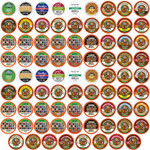 Crazy Cups Decaf Flavored Coffee Variety Pack, Great Mix Of Decaffeinated Coffee Pods Compatible With All Keurig K Cups Brewers, Huge 80 Pack