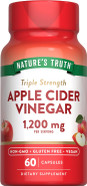 Nature'S Truth Apple Cider Vinegar Vegan Capsules | 1200Mg | 60 Veggie Pills | Extra Strength | Vegan, Non-Gmo And Gluten Free Supplement Nature'S Truth Apple Cider Vinegar Vegan Capsules | 1200Mg | 60 Veggie Pills | Extra Strength | Vegan, Non-Gmo And Gluten Free Supplement