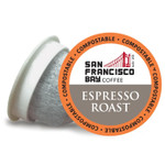 San Francisco Bay Compostable Coffee Pods - Espresso Roast (12 Ct) K Cup Compatible Including Keurig 2.0, Dark Roast