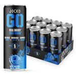 Jocko Fuel Blue Raspberry Energy Drink, 12 Pack, 0 Sugar, 95Mg Caffeine, Supports Brain Health Jocko Fuel Blue Raspberry Energy Drink, 12 Pack, 0 Sugar, 95Mg Caffeine, Supports Brain Health
