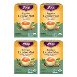Yogi Tea Egyptian Licorice Mint Tea - 16 Tea Bags Per Pack (4 Packs) - Caffeine-Free Organic Tea - Includes Peppermint Leaf, Licorice Root, Cinnamon Bark, Cardamom Pod, Ginger Root & More Yogi Tea Egyptian Licorice Mint Tea - 16 Tea Bags Per Pack (4 Packs) - Caffeine-Free Organic Tea - Includes Peppermint Leaf, Licorice Root, Cinnamon Bark, Cardamom Pod, Ginger Root & More