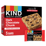Kind Healthy Grains Bars, Dark Chocolate Chunk, Healthy Snacks, Gluten Free, 5 Count