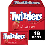 Twizzlers Twists Strawberry Flavored Licorice Style, Candy Packs, 2.5 Oz (18 Count) Twizzlers Twists Strawberry Flavored Licorice Style, Candy Packs, 2.5 Oz (18 Count)
