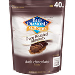 Blue Diamond Almonds, Oven Roasted Dark Chocolate Flavored Snack Nuts Perfect For Snacking, On-The-Go, Lunches And More, 40 Oz Blue Diamond Almonds, Oven Roasted Dark Chocolate Flavored Snack Nuts Perfect For Snacking, On-The-Go, Lunches And More, 40 Oz
