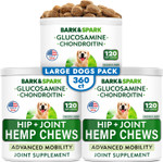 Hemp + Glucosamine Treats For Large Dogs - Natural Joint Pain Relief - Hip & Joint Supplement W/Msm + Chondroitin + Hemp Oil + Omega 3 - Joint Pain Relief - Made In Usa - Chicken Flavor - 360 Chews Hemp + Glucosamine Treats For Large Dogs - Natural Joint Pain Relief - Hip & Joint Supplement W/Msm + Chondroitin + Hemp Oil + Omega 3 - Joint Pain Relief - Made In Usa - Chicken Flavor - 360 Chews