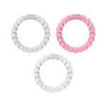 Dr. Brown'S Flexees Beaded Teether Rings, 100% Silicone, Soft & Easy To Hold, Encourages Self-Soothe, 3 Pack, Pink, White, Gray, Bpa Free, 3M+ Dr. Brown'S Flexees Beaded Teether Rings, 100% Silicone, Soft & Easy To Hold, Encourages Self-Soothe, 3 Pack, Pink, White, Gray, Bpa Free, 3M+