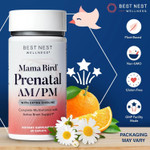 Best Nest Wellness Mama Bird Am/Pm Prenatal Vitamins For Women: Methylated Multivitamin With Choline B12 & Methylfolate (Folic Acid), Pregnancy Vitamins For Women, W/Herbal Blend, 2X Daily, 60 Ct Best Nest Wellness Mama Bird Am/Pm Prenatal Vitamins For Women: Methylated Multivitamin With Choline B12 & Methylfolate (Folic Acid), Pregnancy Vitamins For Women, W/Herbal Blend, 2X Daily, 60 Ct