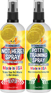 Bodhi Dog House Breaking Spray 8Oz + Not Here Spray 8Oz Bundle