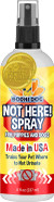 Bodhi Dog Not Here! Spray | Trains Your Pet Where Not To Urinate | Training Corrector For Puppies & Dogs | For Indoor & Outdoor Use | No More Marking | Made In The Usa (8 Ounce) Bodhi Dog Not Here! Spray | Trains Your Pet Where Not To Urinate | Training Corrector For Puppies & Dogs | For Indoor & Outdoor Use | No More Marking | Made In The Usa (8 Ounce)