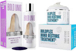 Bold Uniq Purple Shampoo & Boldplex 3 Bond Repair Hair Treatment Bundle - Revitalizes Bleached, Damaged Hair. Eliminates Brassy Yellow Tones. Paraben & Sulfate-Free, Vegan & Cruelty-Free