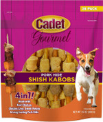 Cadet Gourmet Shish Kabob Dog Treats For Small Dogs, Healthy & Natural Chicken, Duck, & Sweet Potato Chew Sticks, Pork Hide, Small 5 Inch, 24 Ounce (Pack Of 1) Cadet Gourmet Shish Kabob Dog Treats For Small Dogs, Healthy & Natural Chicken, Duck, & Sweet Potato Chew Sticks, Pork Hide, Small 5 Inch, 24 Ounce (Pack Of 1)