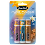 Chapstick Lip Balm Honey Nourish, Moisturizing Fomula With Shea Butter And Avocado Butter, Vitamin E, Flavors Honey Lavender, Honey Vanilla, Honey Brown Sugar, 3Ct Bc .45Oz Chapstick Lip Balm Honey Nourish, Moisturizing Fomula With Shea Butter And Avocado Butter, Vitamin E, Flavors Honey Lavender, Honey Vanilla, Honey Brown Sugar, 3Ct Bc .45Oz