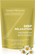 Deep Relaxation Magnesium Chloride Flakes 3Lb  Absorbs Better Than Epsom Salt - Unique Full Bath Soak Formula For Stress And Relaxing - With Roman Chamomile & Clary Sage