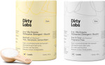 Dirty Labs | Dishwasher Detergent & Booster 2-Pack Sampler | Aestival + Free & Clear | 96 Loads | Ultra Clean, Spot Free, Quick Wash Optimized | Hyper Concentrated