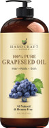 Handcraft Blends Grapeseed Oil - 16 Fl Oz - 100% Pure And Natural - Premium Grade Oil For Skin And Hair - Carrier Oil - Hair And Body Oil - Massage Oil - Cold-Pressed And Hexane-Free Handcraft Blends Grapeseed Oil - 16 Fl Oz - 100% Pure And Natural - Premium Grade Oil For Skin And Hair - Carrier Oil - Hair And Body Oil - Massage Oil - Cold-Pressed And Hexane-Free
